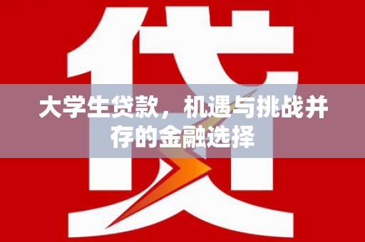 西乡塘大学生贷款，机遇与挑战并存的金融选择